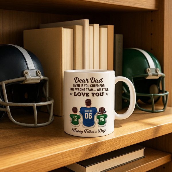 You'll Always Be My MVP Divided Funny Gift For American Football Dad Personalized Mug You'll Always Be My MVP Divided Funny Gift For American Football Dad Personalized Mug