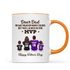 You'll Always Be My MVP Divided Funny Gift For American Football Dad Personalized Mug You'll Always Be My MVP Divided Funny Gift For American Football Dad Personalized Mug
