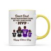 You'll Always Be My MVP Divided Funny Gift For American Football Dad Personalized Mug You'll Always Be My MVP Divided Funny Gift For American Football Dad Personalized Mug