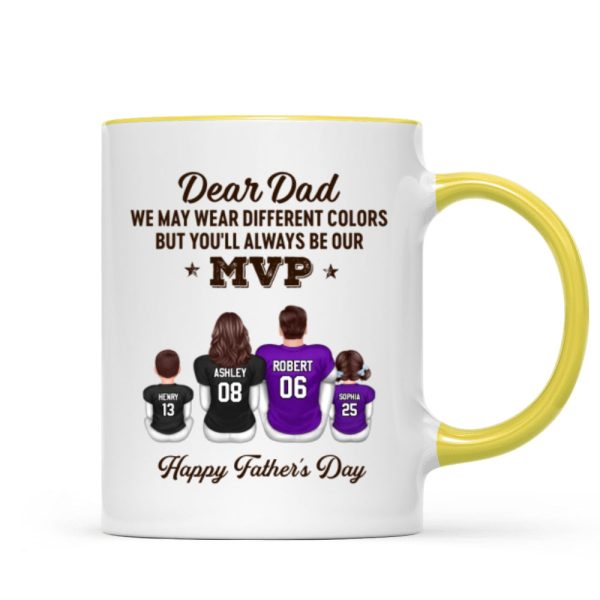You'll Always Be My MVP Divided Funny Gift For American Football Dad Personalized Mug You'll Always Be My MVP Divided Funny Gift For American Football Dad Personalized Mug