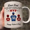 You'll Always Be My MVP Divided Funny Gift For Baseball Dad Personalized Mug You'll Always Be My MVP Divided Funny Gift For Baseball Dad Personalized Mug