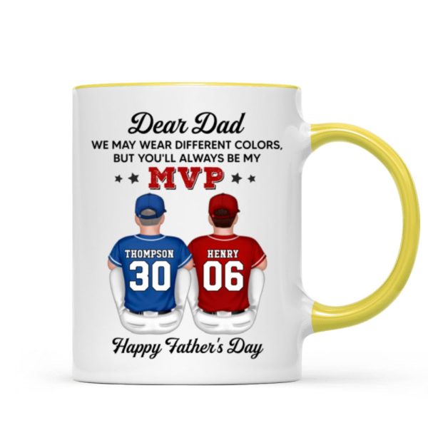 You'll Always Be My MVP Divided Funny Gift For Baseball Dad Personalized Mug You'll Always Be My MVP Divided Funny Gift For Baseball Dad Personalized Mug