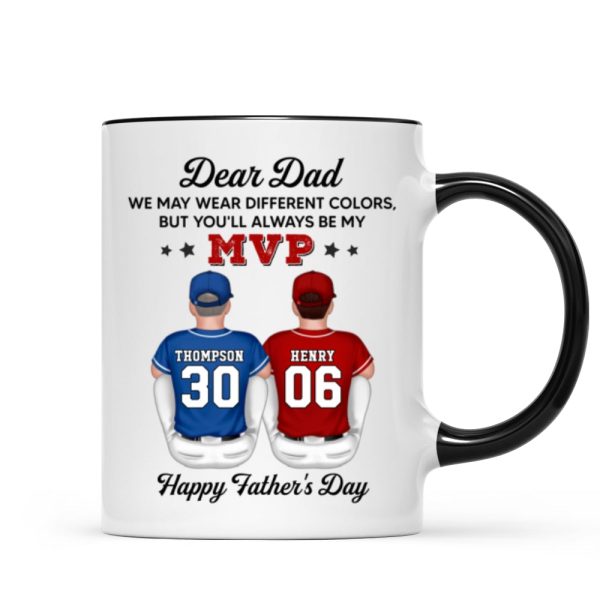 You'll Always Be My MVP Divided Funny Gift For Baseball Dad Personalized Mug You'll Always Be My MVP Divided Funny Gift For Baseball Dad Personalized Mug