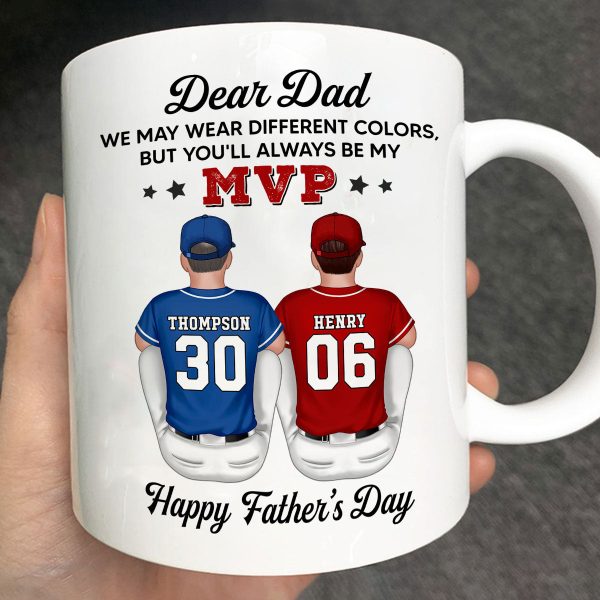 You'll Always Be My MVP Divided Funny Gift For Baseball Dad Personalized Mug You'll Always Be My MVP Divided Funny Gift For Baseball Dad Personalized Mug
