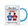 You'll Always Be My MVP Divided Funny Gift For Baseball Dad Personalized Mug You'll Always Be My MVP Divided Funny Gift For Baseball Dad Personalized Mug