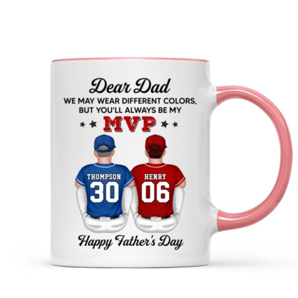 You'll Always Be My MVP Divided Funny Gift For Baseball Dad Personalized Mug You'll Always Be My MVP Divided Funny Gift For Baseball Dad Personalized Mug