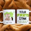 Your Farts Stink, Gift For Couple, Personalized Mug, Funny Couple Gift, Anniversary Gift