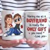 Your Good Fortune Is Being With Me - Couple Personalized Custom Mug - Christmas Gift For Husband Wife, Anniversary