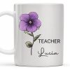 Your Job and Your Name, Flower Design - Personalized Custom Coffee Mug - GRAD273_MG Your Job and Your Name, Flower Design - Personalized Custom Coffee Mug - GRAD273_MG