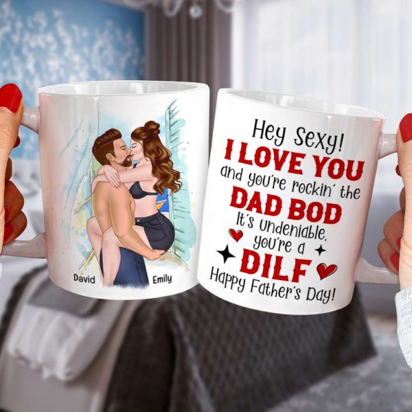 You're A Dilf, Father's Day Gift For Husband, Personalized Coffee Mug You're A Dilf, Father's Day Gift For Husband, Personalized Coffee Mug
