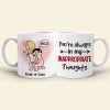 You're Always In My Inappropriate Thoughts - Personalized Couple Mug - Gift For Couple