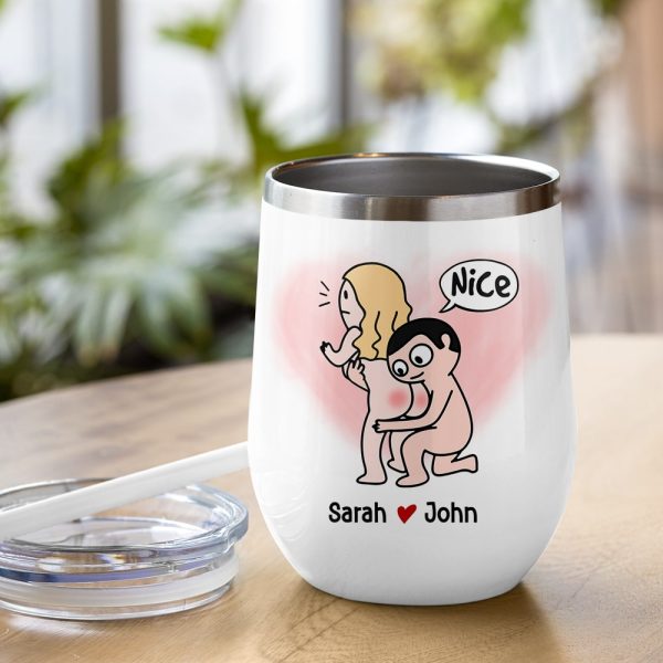 You're Always In My Inappropriate Thoughts - Personalized Couple Mug - Gift For Couple