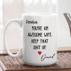 You're an Awesome Wife Custom White Ceramic Mug Personalized Gift for Her from Husband You're an Awesome Wife Custom White Ceramic Mug Personalized Gift for Her from Husband
