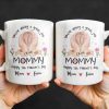 You're Doing A Great Job, Mommy Happy 1st Mother's Day, Handprints and Flowers - Personalized Custom Coffee Mug - MOM095_MG