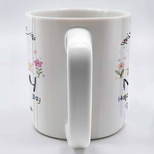 You're Doing A Great Job, Mommy Happy 1st Mother's Day, Handprints and Flowers - Personalized Custom Coffee Mug - MOM095_MG