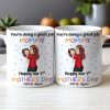 You're Doing a Great Job Mommy Personalized Two-Tone Mug, Happy Mother's Day Gift For Wife, Heartfelt Gift for New Moms, Customizable White Ceramic Mug & Two-Tone Mug You're Doing a Great Job Mommy Personalized Two-Tone Mug, Happy Mother's Day Gift For Wife, Heartfelt Gift for New Moms, Customizable White Ceramic Mug & Two-Tone Mug