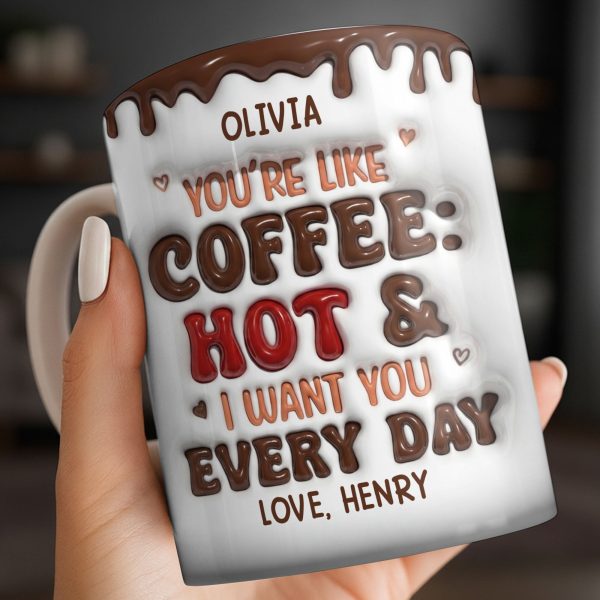 Youre Like Coffee Chocolate Drip - Personalized Custom Coffee Mug - CPL1381_MG