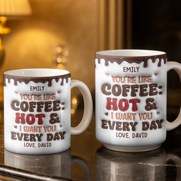 Youre Like Coffee Chocolate Drip - Personalized Custom Coffee Mug - CPL1381_MG