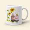 You're Like Sunflower Strong, Happy Mother's Day Personalized Coffee Mug, Gift For Mom You're Like Sunflower Strong, Happy Mother's Day Personalized Coffee Mug, Gift For Mom