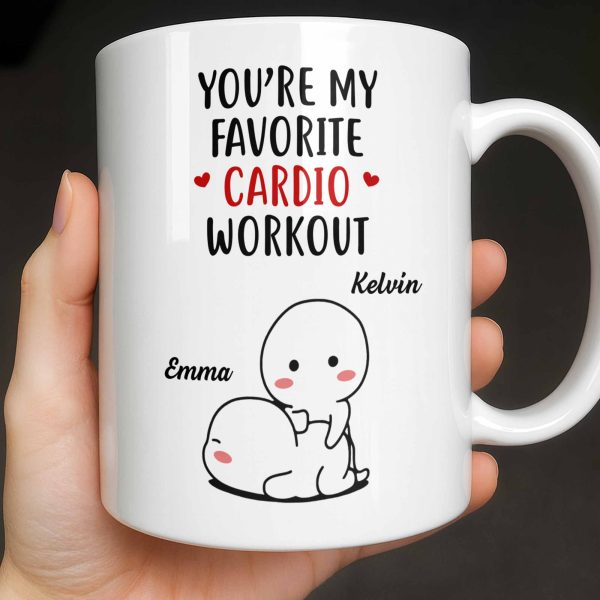 You're My Favorite Cardio Workout Cute Cartoon - Personalized Custom Coffee Mug - CPL1312_MG You're My Favorite Cardio Workout Cute Cartoon - Personalized Custom Coffee Mug - CPL1312_MG