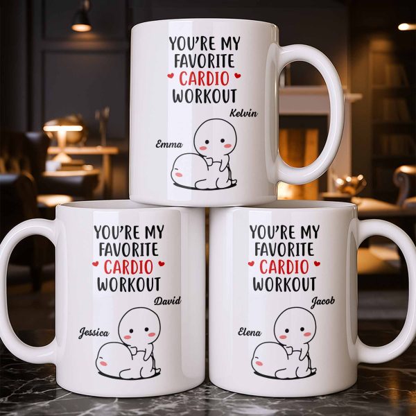 You're My Favorite Cardio Workout Cute Cartoon - Personalized Custom Coffee Mug - CPL1312_MG You're My Favorite Cardio Workout Cute Cartoon - Personalized Custom Coffee Mug - CPL1312_MG