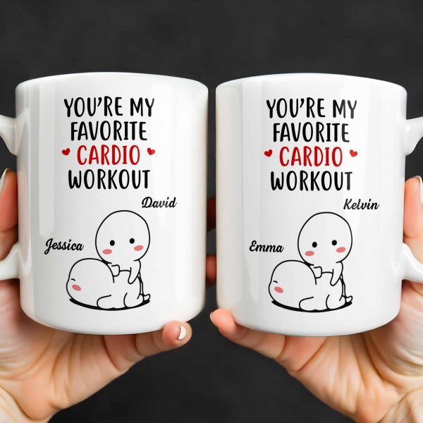 You're My Favorite Cardio Workout Cute Cartoon - Personalized Custom Coffee Mug - CPL1312_MG You're My Favorite Cardio Workout Cute Cartoon - Personalized Custom Coffee Mug - CPL1312_MG