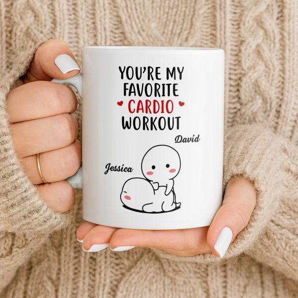 You're My Favorite Cardio Workout Cute Cartoon - Personalized Custom Coffee Mug - CPL1312_MG You're My Favorite Cardio Workout Cute Cartoon - Personalized Custom Coffee Mug - CPL1312_MG
