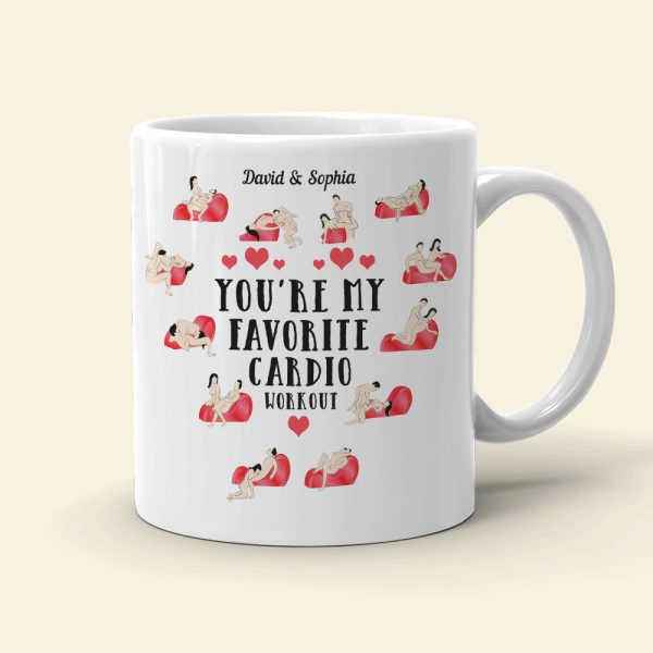 You're My Favorite Cardio Workout, Make Love Couple White Mug You're My Favorite Cardio Workout, Make Love Couple White Mug