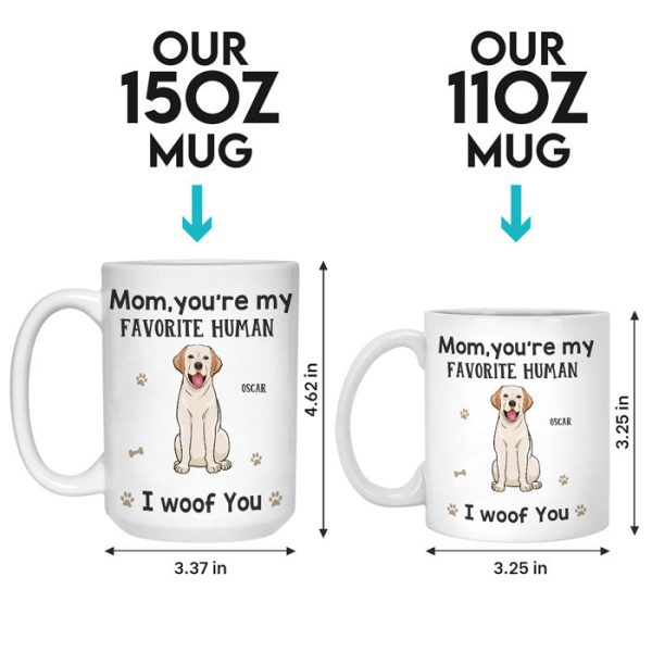 You're My Favorite Human - Dog Personalized Custom Mug - Gift For Pet Owners, Pet Lovers You're My Favorite Human - Dog Personalized Custom Mug - Gift For Pet Owners, Pet Lovers