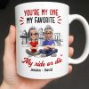 You're My One My Favorite My Ride Or Die, Couple And City Skyline - Personalized Custom Coffee Mug - CPL1028_MG