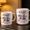 You're My One My Favorite My Ride Or Die, Couple And City Skyline - Personalized Custom Coffee Mug - CPL1028_MG