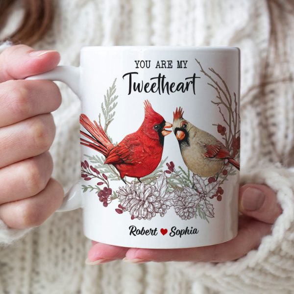 You're My Tweetheart Personalized Bird Couple Mug, Gift For Couple You're My Tweetheart Personalized Bird Couple Mug, Gift For Couple