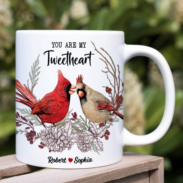You're My Tweetheart Personalized Bird Couple Mug, Gift For Couple You're My Tweetheart Personalized Bird Couple Mug, Gift For Couple