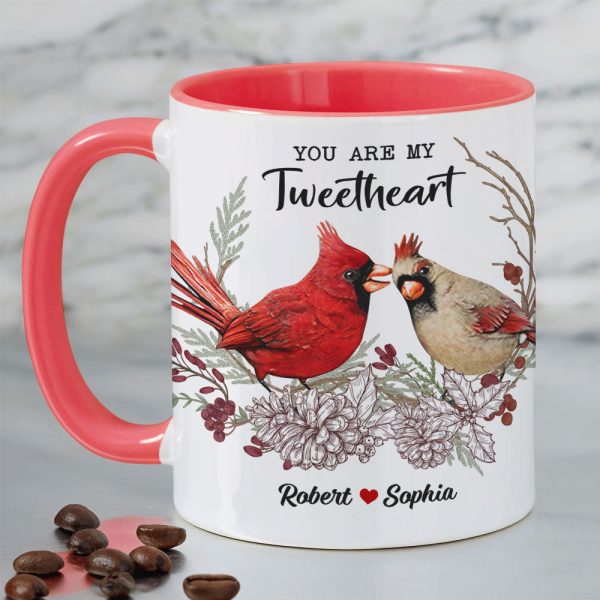 You're My Tweetheart Personalized Bird Couple Mug, Gift For Couple You're My Tweetheart Personalized Bird Couple Mug, Gift For Couple