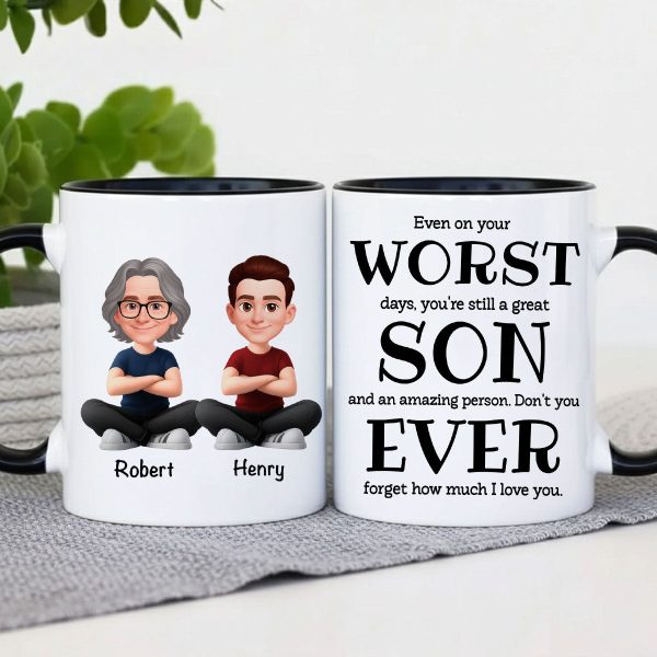 You're Still a Great Son Funny Sarcastic Gift - Personalized Mug - Loving Gift for Son, Gift from Dad You're Still a Great Son Funny Sarcastic Gift - Personalized Mug - Loving Gift for Son, Gift from Dad
