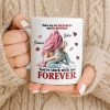 You're Stuck With Me Forever, Hearts and Lips - Personalized Custom Coffee Mug - CPL1334_MG
