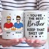 You're The Best Brother - Family Personalized Custom Mug - Gift For Family Members