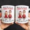 You're The Only One I Want To Annoy, Cartoon Couple With Santa Hats - Personalized Custom Coffee Mug - CPL662_MG You're The Only One I Want To Annoy, Cartoon Couple With Santa Hats - Personalized Custom Coffee Mug - CPL662_MG