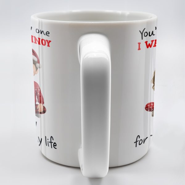 You're The Only One I Want To Annoy, Cartoon Couple With Santa Hats - Personalized Custom Coffee Mug - CPL662_MG You're The Only One I Want To Annoy, Cartoon Couple With Santa Hats - Personalized Custom Coffee Mug - CPL662_MG