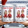 You're The Only One I Want To Annoy, Cartoon Couple With Santa Hats - Personalized Custom Coffee Mug - CPL662_MG You're The Only One I Want To Annoy, Cartoon Couple With Santa Hats - Personalized Custom Coffee Mug - CPL662_MG
