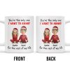 You're The Only One I Want To Annoy, Cartoon Couple With Santa Hats - Personalized Custom Coffee Mug - CPL662_MG You're The Only One I Want To Annoy, Cartoon Couple With Santa Hats - Personalized Custom Coffee Mug - CPL662_MG