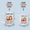 You're The Reason I Don't Punch People At Work - Coworker Personalized Custom Mug - Gift For Coworkers, Work Friends, Colleagues