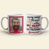 You're Under Arrest For Stealing My Heart, Couple Gift, Personalized Mug, Prisoner Custom Photo Couple Mug You're Under Arrest For Stealing My Heart, Couple Gift, Personalized Mug, Prisoner Custom Photo Couple Mug