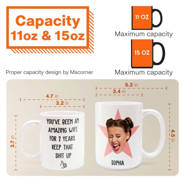 You've Been An Amazing Wife Funny Anniversary Gift - Personalized Photo Mug You've Been An Amazing Wife Funny Anniversary Gift - Personalized Photo Mug