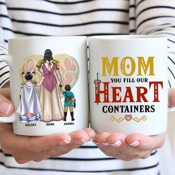 Zelda Mom You Filled Our Heart Containers - Gift For Mom - Personalized Ceramic Mug - CL07 NA94 Zelda Mom You Filled Our Heart Containers - Gift For Mom - Personalized Ceramic Mug - CL07 NA94