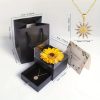 Zircon Sunflower Pendant Necklace Gift Set Zircon Sunflower Pendant Necklace Gift Set