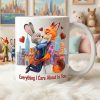 Zoo Friends Town Everything I Care About You - Personalized White Mug - Gift For Couple, Valentine | HH01 ZTP Zoo Friends Town Everything I Care About You - Personalized White Mug - Gift For Couple, Valentine | HH01 ZTP