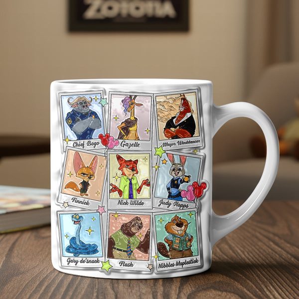 ZTP Zoo Friends Town - Personalized White Edge-to-Edge Mug - Gift For Fan Movies HH01 ZTP Zoo Friends Town - Personalized White Edge-to-Edge Mug - Gift For Fan Movies HH01