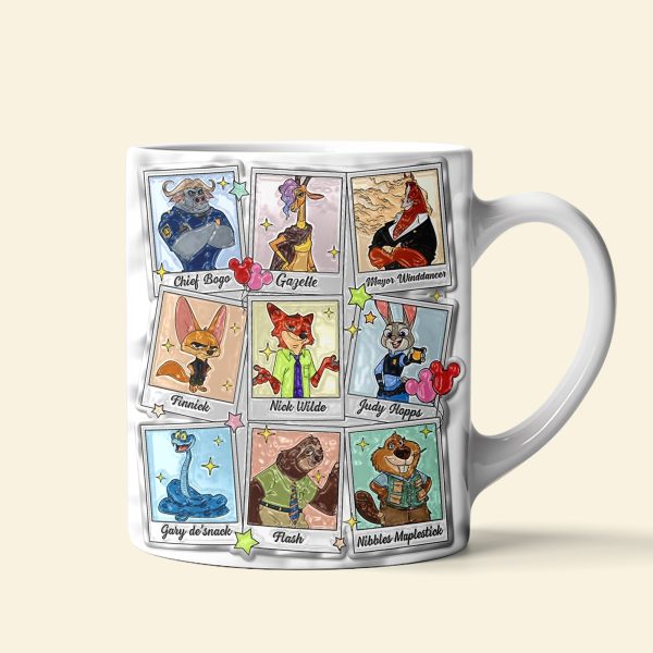 ZTP Zoo Friends Town - Personalized White Edge-to-Edge Mug - Gift For Fan Movies HH01 ZTP Zoo Friends Town - Personalized White Edge-to-Edge Mug - Gift For Fan Movies HH01