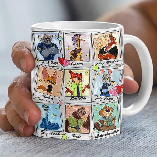 ZTP Zoo Friends Town - Personalized White Edge-to-Edge Mug - Gift For Fan Movies HH01 ZTP Zoo Friends Town - Personalized White Edge-to-Edge Mug - Gift For Fan Movies HH01